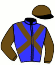 casaque portée par Coppens B. jockey du cheval de course JASMIN DE LARRE, information pmu ZETURF casaque portée par Coppens B. jockey du cheval de course JASMIN DE LARRE, information pmu ZETURF