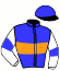 casaque portée par Bekaert D. jockey du cheval de course HAROLD DES BORDES (FR), information pmu ZETURF