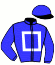 casaque portée par Ruis S. jockey du cheval de course MIAMI BEET, information pmu ZETURF