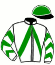 casaque portée par Fresneau L. jockey du cheval de course EVASONN, information pmu ZETURF