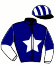 casaque portée par Rozzoni A. jockey du cheval de course LOVE ME DE CERISY, information pmu ZETURF