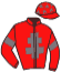 casaque portée par Geray P. jockey du cheval de course L'AZIZA, information pmu ZETURF