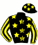 casaque portée par Gout L. jockey du cheval de course EDJO DU MONT, information pmu ZETURF