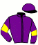 casaque portée par Gallo Mlle L. jockey du cheval de course FACINATRICE, information pmu ZETURF