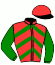 casaque portée par Brunelli Mlle M. jockey du cheval de course GALWAY CITY, information pmu ZETURF