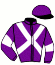 casaque portée par D'esparbes Mme M. jockey du cheval de course HELLO RUNNER, information pmu ZETURF