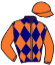 casaque portée par Roth Le Vaillant G. jockey du cheval de course BLUFF, information pmu ZETURF