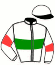 casaque portée par Roussel Ale. jockey du cheval de course L'AIGLE (IE), information pmu ZETURF