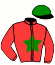 casaque portée par Piccone T. jockey du cheval de course OSUMI, information pmu ZETURF