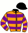 casaque portée par Valle Skar Mlle F. jockey du cheval de course DARE (GB), information pmu ZETURF