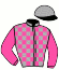 casaque portée par Massin Mlle A. jockey du cheval de course LIBERTE ABSOLUE (FR), information pmu ZETURF