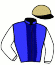 casaque portée par Bazire P. jockey du cheval de course JILBAAB (GB), information pmu ZETURF