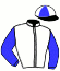 casaque portée par Besnier H. jockey du cheval de course LA MIRADA (FR), information pmu ZETURF