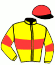 casaque portée par Bails Mlle L. jockey du cheval de course FLYING DANDY (IE), information pmu ZETURF