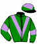 casaque portée par Grosbois C. jockey du cheval de course ESPRIT ESTULA (FR), information pmu ZETURF