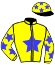 casaque portée par Bachelot T. jockey du cheval de course KONIG CHOUCHEN (FR), information pmu ZETURF