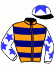 casaque portée par Monteiro J. jockey du cheval de course LITTLE WOOD (FR), information pmu ZETURF
