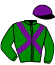 casaque portée par Claudic J. jockey du cheval de course MON CIEL ETOILE (FR), information pmu ZETURF