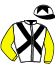 casaque portée par Michel Mlle M. jockey du cheval de course ATHLET (DE), information pmu ZETURF