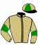 casaque portée par Bachelot T. jockey du cheval de course GLORIA (GB), information pmu ZETURF