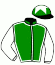 casaque portée par Michel Mlle M. jockey du cheval de course QUEEN OF SILCA (GB), information pmu ZETURF