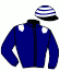 casaque portée par Duporte Mlle A. jockey du cheval de course DIABLOTINE (IE), information pmu ZETURF