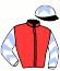casaque portée par Vogt Mlle S. jockey du cheval de course WALSINGHAM (DE), information pmu ZETURF