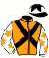 casaque portée par Marie B. jockey du cheval de course SINGAPOR RIENTA (FR), information pmu ZETURF