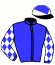 casaque portée par Pouchin A. jockey du cheval de course HEAVE HO (FR), information pmu ZETURF