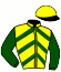 casaque portée par Cheminaud V. jockey du cheval de course SLAYER (FR), information pmu ZETURF