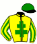 casaque portée par Demuro C. jockey du cheval de course STEPASIDE BELL (FR), information pmu ZETURF