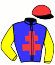 casaque portée par Maillot S. jockey du cheval de course GRISDELUX (FR), information pmu ZETURF