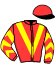 casaque portée par Michel Mlle Mic. jockey du cheval de course BEST EVENING (FR), information pmu ZETURF