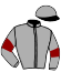 casaque portée par Grosso Mlle L. jockey du cheval de course EL VISO (IE), information pmu ZETURF
