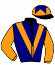 casaque portée par Guyon M. jockey du cheval de course ROOSTER (GB), information pmu ZETURF