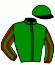 casaque portée par Maillot S. jockey du cheval de course L'IENISSEI (FR), information pmu ZETURF