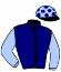 casaque portée par Demuro C. jockey du cheval de course NEMBO KID (FR), information pmu ZETURF