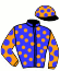casaque portée par Bachelot T. jockey du cheval de course SKYCUTTER (FR), information pmu ZETURF