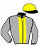 casaque portée par Crastus A. jockey du cheval de course MONDURA (FR), information pmu ZETURF