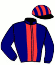 casaque portée par Bourgois Y. jockey du cheval de course MOREPEPPER (FR), information pmu ZETURF
