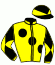 casaque portée par Lemaitre A. jockey du cheval de course GLENALL (IE), information pmu ZETURF