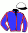 casaque portée par Crublet E. jockey du cheval de course AIMEF (GB), information pmu ZETURF