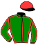 casaque portée par Besnier H. jockey du cheval de course ECATERINA (FR), information pmu ZETURF