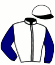 casaque portée par Pouchin A. jockey du cheval de course GLOBAL MAN (FR), information pmu ZETURF