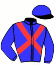 casaque portée par Nicco Mlle A. jockey du cheval de course ASTALDO (FR), information pmu ZETURF