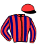 casaque portée par Mendizabal I. jockey du cheval de course FUCHSIA, information pmu ZETURF