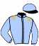 casaque portée par Demuro C. jockey du cheval de course DYNAMIC FORCE (IE), information pmu ZETURF