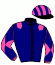 casaque portée par Werle A. jockey du cheval de course PINK GOLD, information pmu ZETURF