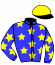 casaque portée par Breux S. jockey du cheval de course FIRST CONDE (FR), information pmu ZETURF