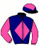 casaque portée par D' Andigne O. jockey du cheval de course MADRAS (IE), information pmu ZETURF